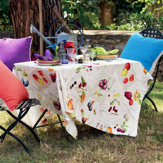 Importico - Tessitura Toscana Telerie - Herbario Square Cotton Table Cloth